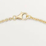 Chic Gold Love Necklace with Interlocking Rings - Image 2