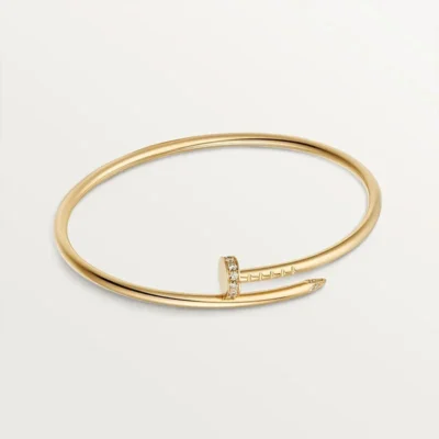 Chic Gold Nail Bangle Bracelet for a Striking Statement 5