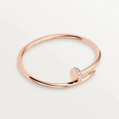Chic Rose Gold Nail Bangle Bracelet for a Striking Statement 1
