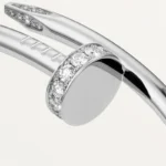 Chic Silver Nail Bangle Bracelet for a Striking Statement - Image 5