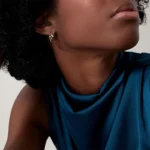 Chic Silver Nail Hoop Earrings for a Modern Statement - Image 3