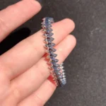 Edgy Medium Silver Studded Bracelet A Bold Statement Accessory - Image 3