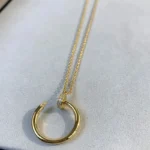 Elegant Gold Circle Pendant Necklace for Timeless Style - Image 9
