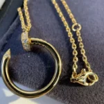 Elegant Gold Circle Pendant Necklace for Timeless Style - Image 4