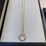 Elegant Gold Circle Pendant Necklace for Timeless Style - Image 8