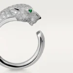 Luxurious Silver Panther Ring with Sparkling Accents - Image 3