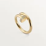 Stylish Gold Snake Ring with Dazzling Stone Details - Image 2