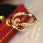 Stylish Gold Snake Ring with Dazzling Stone Details - Image 4